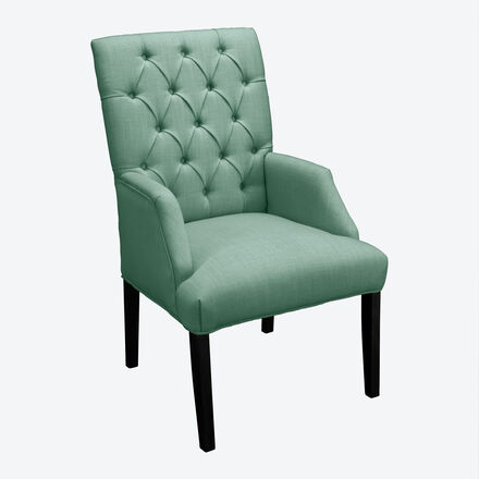 Produktbild fr 'Eleganter Chesterfield Armlehnstuhl Home in Stoffvariante Samt'