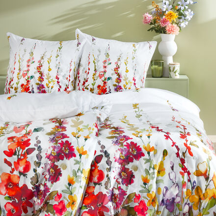 Produktbild fr 'Farbenprchtige Satin-Bettwsche mit Sommerblumen'
