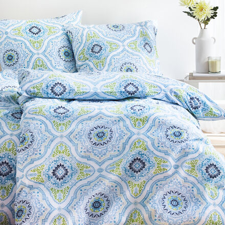 Produktbild fr 'Federleichte und bgelfreie Seersucker-Bettwsche Mandala'