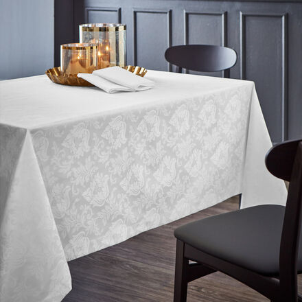Produktbild fr 'Feine, jacquardgewebte Tischdecke mit floralem Motiv, Tischdecke, Tafeldecke, Tischlufer, Servietten'