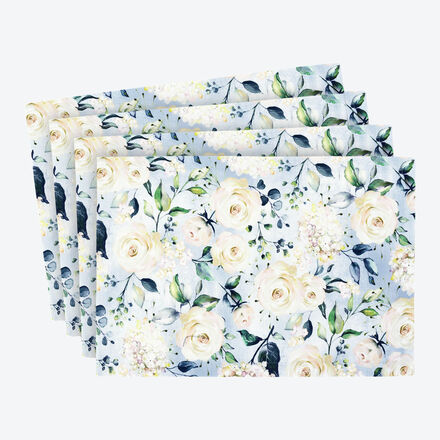 Produktbild fr 'Festliche Tischsets mit farblich abgestimmtem Rosen-Arrangement'