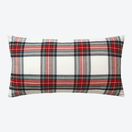 Produktbild fr 'Flanell-Kissenbezug 40 x 80 cm Schottenkaro - 100 % veredelte Baumwolle'