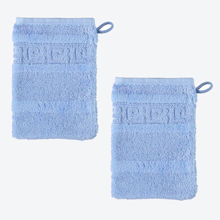 Produktbild fr 'Flauschige Handtuchserie mit feiner Mander-Bordre'