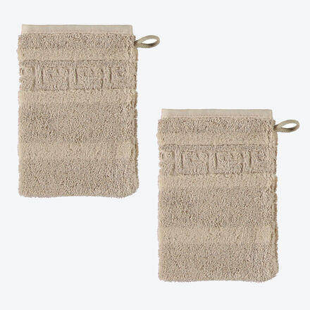 Produktbild fr 'Flauschige Handtuchserie mit feiner Mander-Bordre'