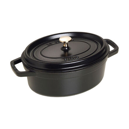Produktbild fr 'Franzsische Staub Cocotte oval mit zustzlichem Gratis-Tierknauf'