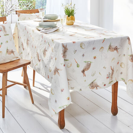Produktbild fr 'Frhliche Tischdecken fr die Ostertafel in aufwendiger Web- und Drucktechnik'