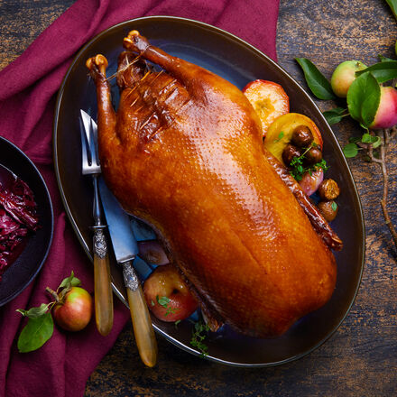 Produktbild fr 'Gefllte Gans mit Rotkohl'