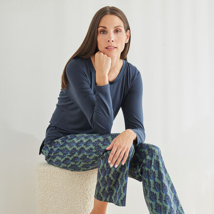 Produktbild fr 'Gepflegte Pyjamahose mit Grafikprint zum Mixen & Matchen, Nachtwsche, Pyjama, Schlafbekleidung, Loungewear, Nachthemd, Schlafan'