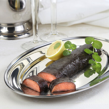 Produktbild fr 'Geruchertes Sushi-Lachs-Rckenfilet in asiatischer Krutermischung'