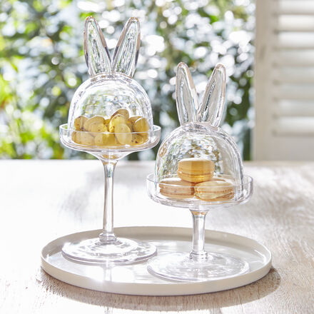 Produktbild fr 'Glas-Cloche mit Hasenohren'