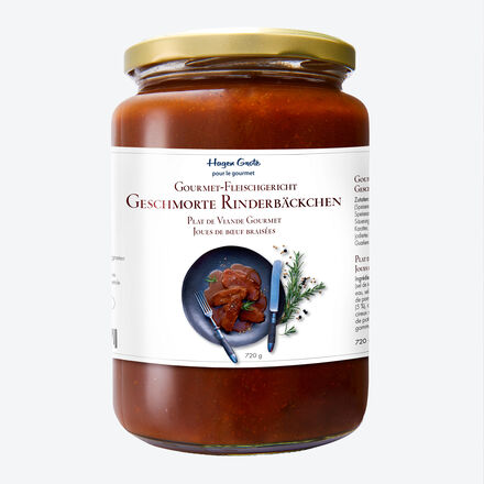 Produktbild fr 'Gourmet-Klassiker im Glas: Edle geschmorte Rinderbckchen minutenschnell zubereiten'
