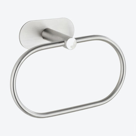 Produktbild fr 'Handtuchring - Einfache Montage mit patentiertem Klebepad-System, Handtuchhalter ohne Bohren, Handtuchhaken, Edelstahl'