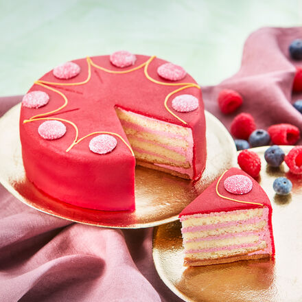 Produktbild f�r 'Himbeer-Torte in Konditorqualit�t &ndash; handgefertigt, 600 g'