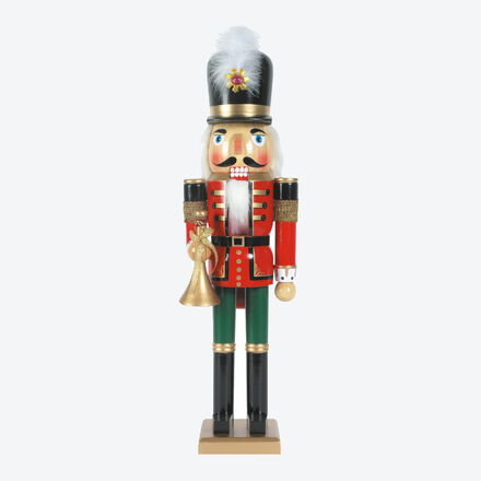 Produktbild fr 'Holz Nussknacker 50 cm – Rot-Grn'