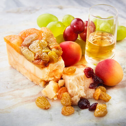 Produktbild fr 'Italienischer Premium-Kse - mit eingelegten Frchten und Moscato, 250 g'