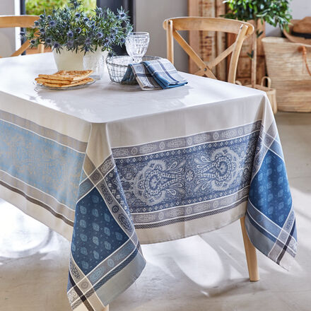 Produktbild fr 'Jacquardgewebte franzsische Tischdecke mit Faserschutz'