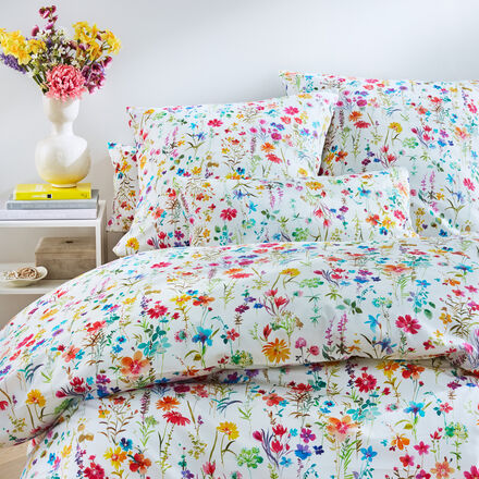 Produktbild f�r 'Janine Blumen-Bettw�sche f�r warme N�chte, 2 Gr��en'