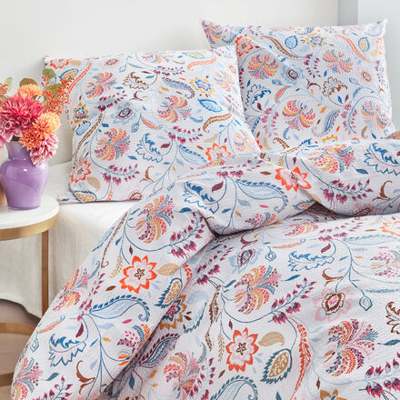 Produktbild fr 'Janine Mako-Seersucker Bettwsche-Set im Paisley-Design'
