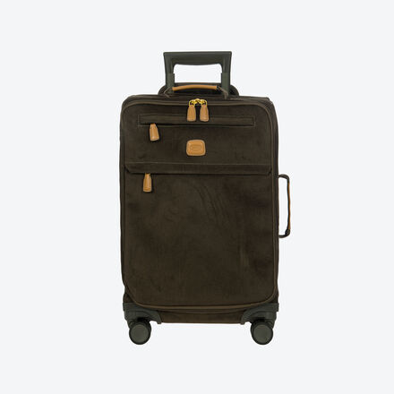 Produktbild fr 'Kabinentrolley Life 40 l -  Wildleder-Optik, Olive, 36 x 23 x 55 cm (B/T/H)'