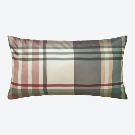 Produktbild fr 'Kissenbezug 40 x 80 cm zur Baumwoll-Bettwsche mit Tartan Dessin, Bettbezug, Kissenbezug, Bettzeug, Schlafzimmertextilien'