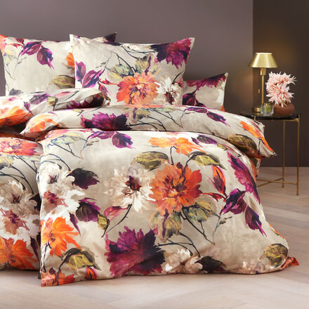 Produktbild fr 'Kissenhlle 40 x 80 cm zur floralen Satin-Bettwsche'