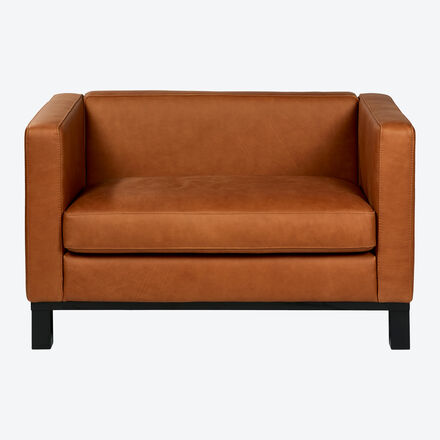 Produktbild fr 'Klassiker der Moderne: Lambert Zweisitzer aus Rancho-Leder, Relaxsessel, Sofa, Fernsehsessel, Couch'