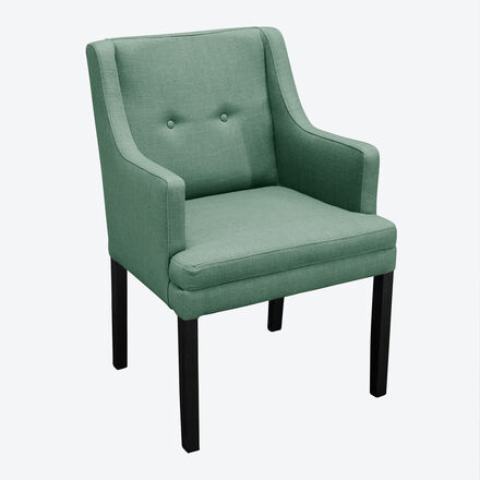 Produktbild fr 'Komfortabler Sessel mit Armlehne Empire in Stoffvariante Samt'