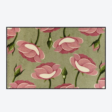 Produktbild fr 'Kchenspezial- und Sauberlaufmatte im exklusiven Rosen-Design schont Bden und Gelenke'