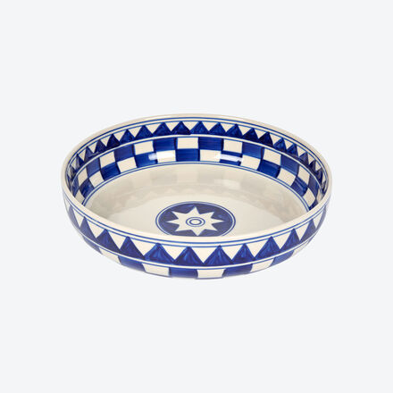 Produktbild fr 'Lambert Keramik-Servierschssel Kchenkaro -  28 cm, handbemalt'