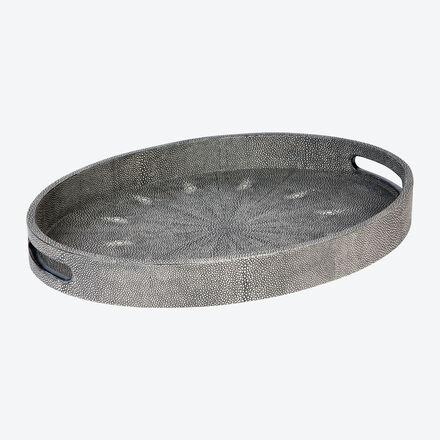 Produktbild fr 'Lambert-Tablett Ninon in Rochenhaut-Optik, 48/34/6 cm (L/B/H) '