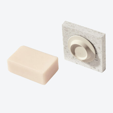 Produktbild fr 'Magnetischer Seifenhalter Soapi - mit Klebepad - trocknet die Seife hygienisch'