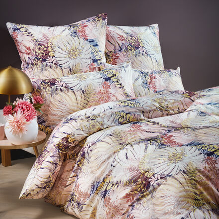 Produktbild f�r 'Mako-Satin-Bettw�sche Chrysanthemen 3-tlg. - 100 % Baumwolle'