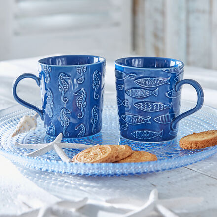 Produktbild fr 'Maritimes Kaffeebecher-Set Porzellan'