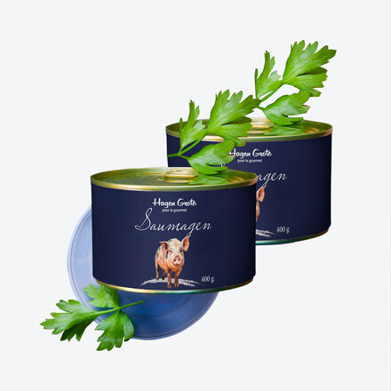 Produktbild fr 'Mehrfach prmierter original Pflzer Saumagen, 2 x 400 g-Dose'