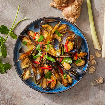 Produktbild fr 'Miesmuscheln Bangkok - mit Zitronengras und Ingwer, 500 g'