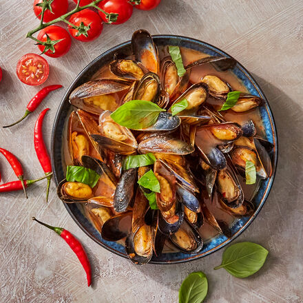Produktbild fr 'Miesmuscheln Napoli - mit Tomate und Chili, 500 g'