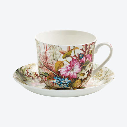 Produktbild fr 'Mix & Match-Tassen mit floralen Illustrationen aus dem 18. Jahrhundert'