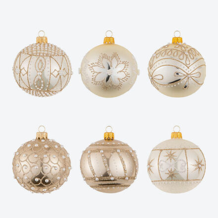 Produktbild fr 'Mundgeblasene Christbaumkugeln zum Kombinieren'