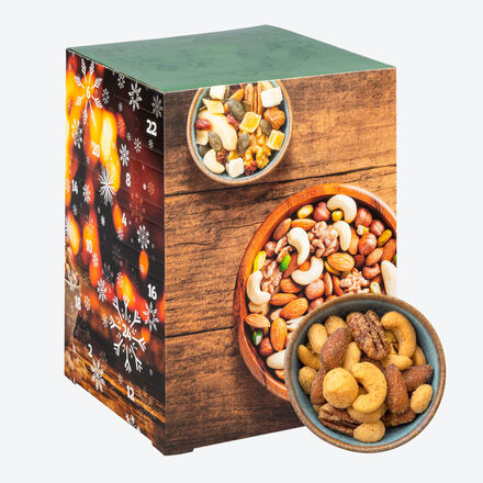 Produktbild fr 'Nuss-Adventskalender - Premium-Auswahl, 24 x 30 g (720 g)'