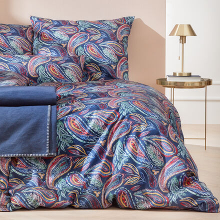 Produktbild fr 'Pflegeleichte Mako-Satin Bettwsche mit leuchtendem Paisley, Bettbezug, Kissenbezug, Schlafzimmertextilien, Bettwsche-Set'