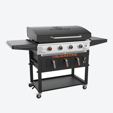Produktbild f�r 'Plancha-Gasgrill mit Airfryer-Eins�tzen und W�rmeschublade'