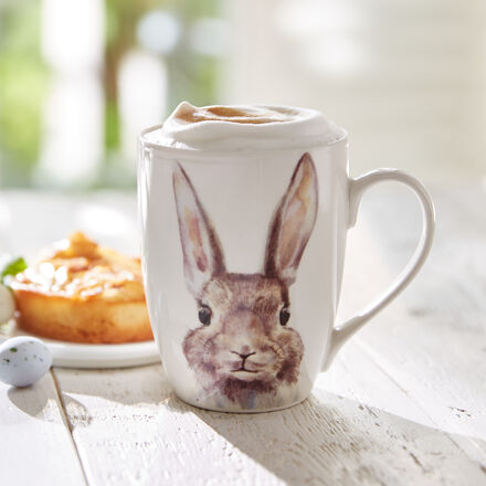 Produktbild fr 'Porzellanbecher mit Hasenmotiv'
