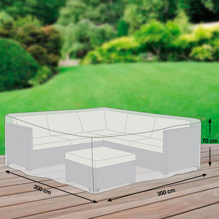 Produktbild fr 'Premium-Schutzhllen fr Outdoor-Eck-Loungegruppen aus flexibler Ripstop-Kunstfaser'