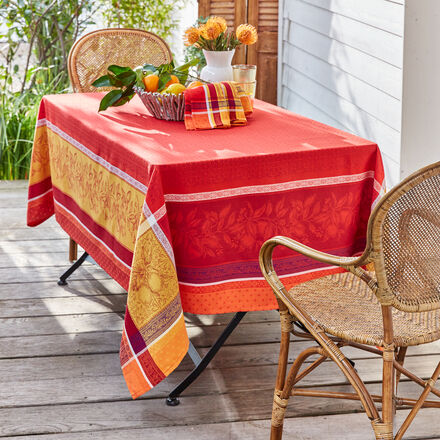 Produktbild fr 'Provenzalische Tischdecke mit Fleckschutz aus franzsischer Traditionsweberei'