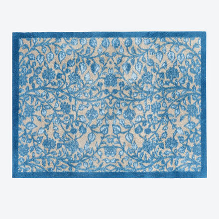 Produktbild fr 'Saugstarke Matte Blue Flower hlt 95 % Schmutz zurck'