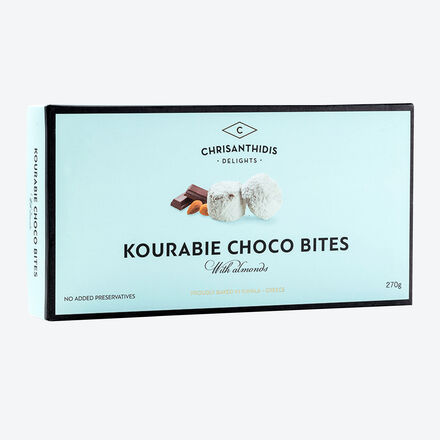 Produktbild fr 'Schokoladen-Kourabiedes: Kstliches griechisches Mandelgebck in zwei feinen Sorten'