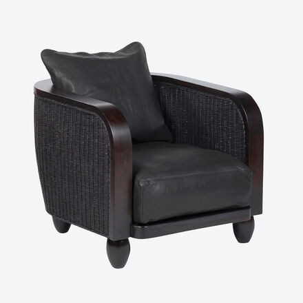 Produktbild fr 'Schwarzer Lambert Clubsessel im ewig modernen Design der 1920er Jahre'