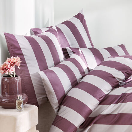 Produktbild fr 'Seidenweiche Satin-Bettwsche im klaren Streifen-Look'