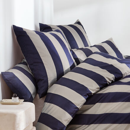 Produktbild fr 'Seidenweiche Satin-Bettwsche im klaren Streifen-Look'