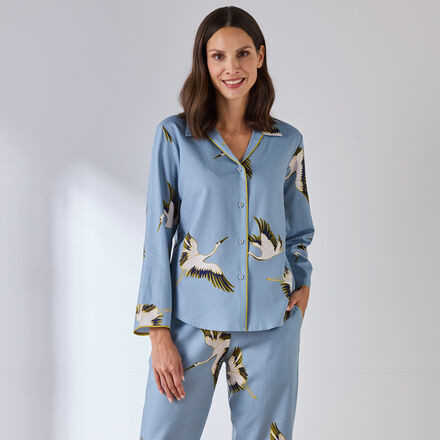 Produktbild fr 'Seidig weicher Pyjama aus Baumwoll-Modal-Gewebe'